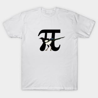 Magpie with big pi symbol T-Shirt